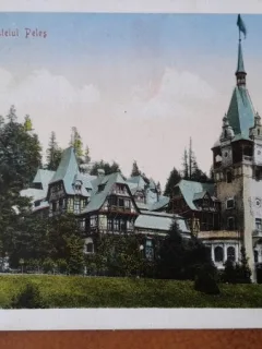Carte posta, Sinaia Castelul Peles, 1921