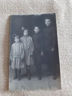 CARTE POSTALA, 1924. CRISTIAN, BENONE, SMARNDITA SI GEORGETA, NECIRCULATA
