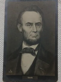 Carte postala, Abraham Lincoln, carte postala perioada interbelica
