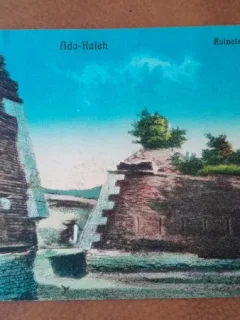 Carte postala, Ada Kaleh, ruinele, 1927