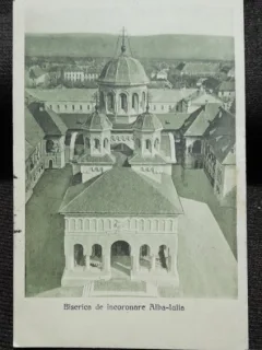 Carte postala, Alba Iulia, Biserica de Incoronare, 1922