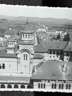 Carte postala, Alba Iulia, Biserica de Incoronare, 1935
