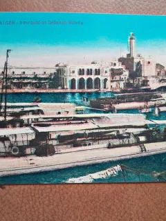 Carte postala, Alger -  Amiraute et Defense Mobile, inceput de secol XX