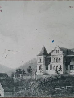 Carte postala, Anina Hunedoara, Vila Dora, perioada interbelica