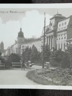 Carte postala, Arad, Bulevardul Regele Ferdinand, 1926