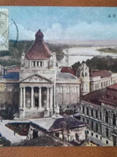 Carte postala, Arad Palatul Cultural, 1929