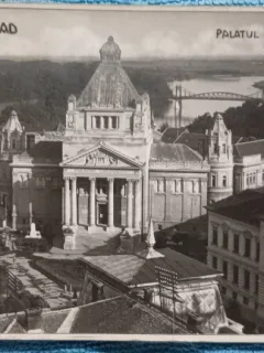 Carte postala, Arad, Palatul Cultural, 1943