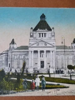 Carte postala, Arad Palatul de Cultura, perioada interbelica