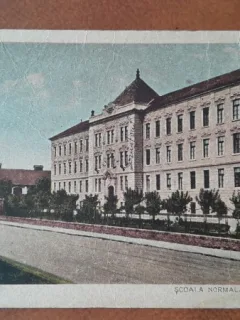 Carte postala, arad scoala Normala de Fete, 1927