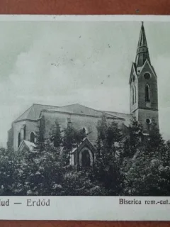 Carte postala, Ardud, biserica rom.cat, 1930