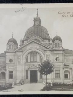 Carte Postala, Austria, Lainz, Biserica Casei Veteranilor, 1914