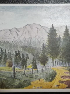 Carte postala, Azuga, la Domeniile Coroanei, perioada interbelica