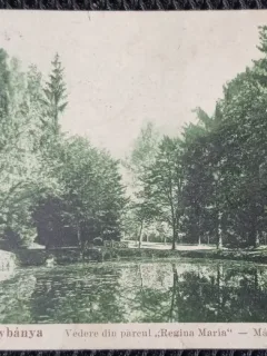 Carte Postala, Baia Mare, Vedere din parcul Regina Maria, 1936