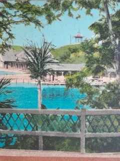 Carte postala, Baia Ocna, parcul vazut de sus, 1930