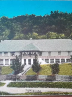 Carte postala, baile Bazna, Vila Sorento, 1926