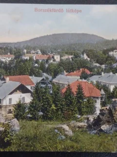 Carte postala Baile Borsec vedere generala, 1925