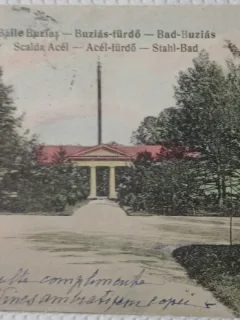 Carte Postala, Baile Buzias, Scalda Acel, perioada interbelica