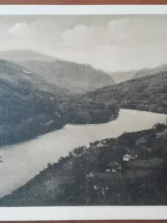 Carte postala, Baile Calimanesti-Caciulata, Valea Oltului, vila Cantacuzino, 1937