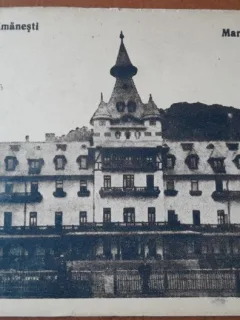 Carte postala, Baile Calimanesti, Marele Hotel, perioada interbelica
