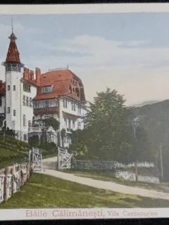 Carte Postala, Baile Calimanesti, Vila Cantacuzino, 1914