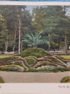 Carte postala, Baile Felix, Parte din Parc, perioada interbelica