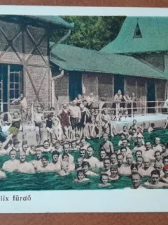 Carte postala, Baile Felix Scoala de Innot, 1928