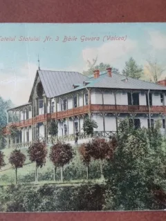 Carte postala, Baile Govora, Hotelul Statului nr.3, 1908