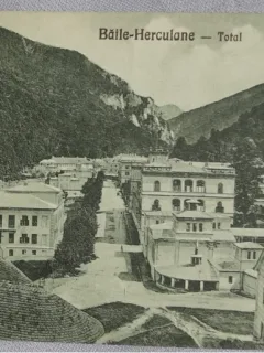 Carte postala, Baile Herculane, 1929