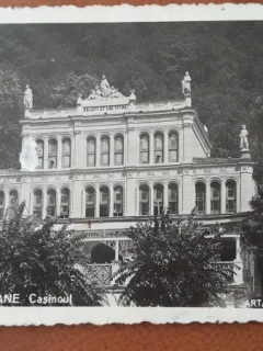 Carte postala, Baile Herculane Cazinoul, perioada interbelica