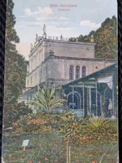 Carte Postala, Baile Herculane, Cazinoul, perioada interbelica