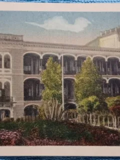 Carte postala, Baile Herculane, Hotel Carol, 1936