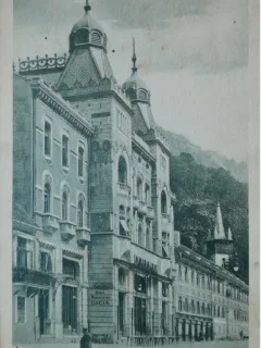 Carte postala, Baile Herculane, Hotel Dacia, 1932