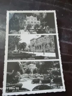 Carte Postala - Baile Herculane - Parcul; Hotel Ferdinand