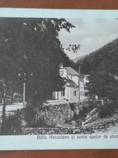 Carte postala, Baile Herculane si sursa apelor de stomac, 1926