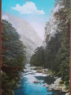 Carte postala, Baile Herculane, Valea Cernei, perioada interbelica