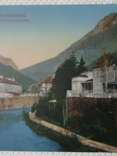 Carte Postala, Baile Herculane, Vedere generala, 1913