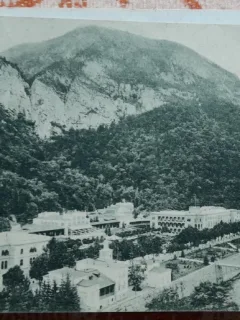 Carte postala, Baile Herculane, vedere generala, 1917