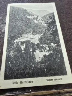 Carte Postala Baile Herculane Vedere Generala, 1923