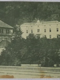 Carte postala, Baile Herculane, vila Valusecu, perioada interbelica