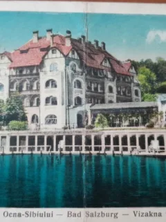 Carte postala, Baile Ocna Sibiului, 1936