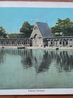 Carte postala, Baile Ocna Sibiului, Lacul Closca,1903