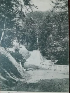 Carte postala, Baile Olanesti, catre izvoare, 1930