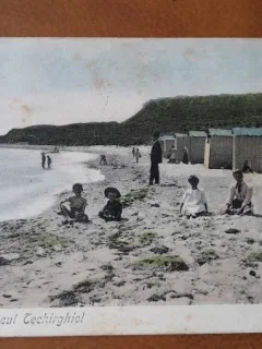 Carte postala, Baile si Lacul Techirghiol, 1907