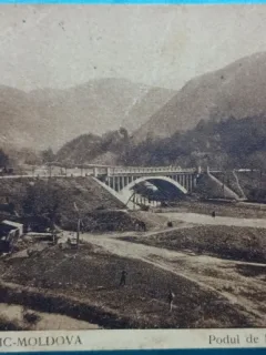 Carte Postala, Baile Slanic Moldova, Posul de la Gura Slanicului, perioada interbelica