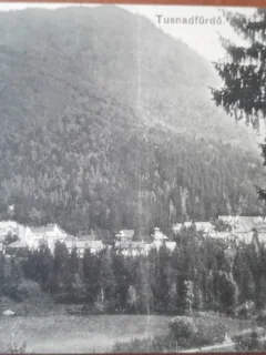 Carte postala, Baile Tusnad, vedere generala, perioada interbelica