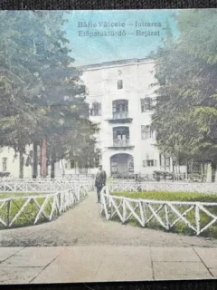 Carte postala, Baile Valcele, intrarea, 1929