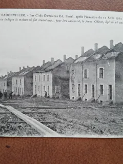 Carte postala, Bandonviller, les Cites Ouvrieres Ed. Fenal, apres linvasiondu 12 aout 1914
