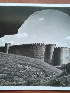 Carte postala, Basarabia Romania, Castelul fortificat Hotin, perioada interbelica