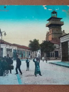 Carte postala, Bazargic strada Principala, inceput de secol XX
