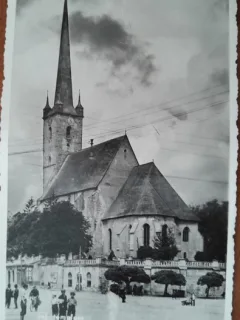 Carte postala, biserica in cluj, perioada interbelica